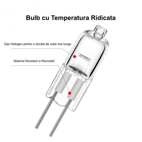 BEC HALOGEN BULB GU4 ,12V - 10W